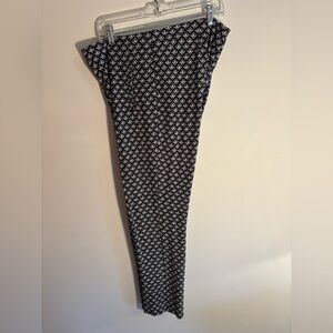 Chicos Black and White Patterned Womens Pants